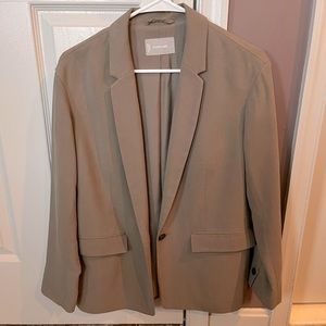 Everlane relaxed blazer, size 0, color clay